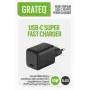 GRATEQ KURU GaN USB-C PD/PPS 45W caricabatterie da parete nero