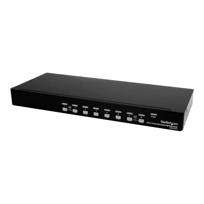 StarTech.com switch KVM DVI USB 8 porte 1U - switch DVI-I / USB-B 8 vie per montaggio a rack