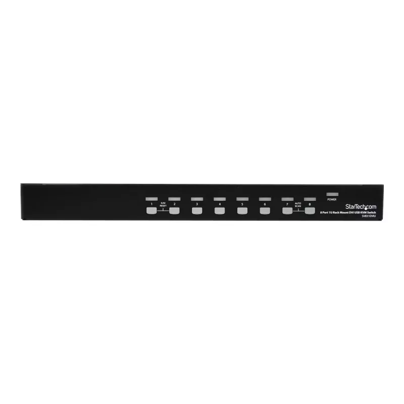 StarTech.com switch KVM DVI USB 8 porte 1U - switch DVI-I / USB-B 8 vie per montaggio a rack