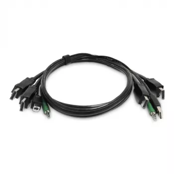 StarTech.com switch KVM DVI-I USB 2 porte con supporto audio - conforme TAA