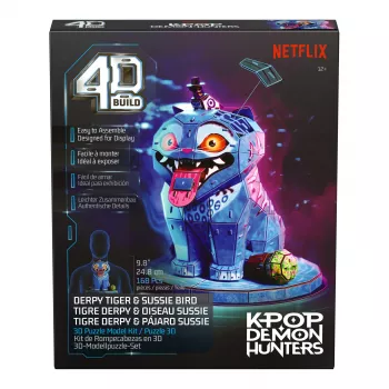 SPINMASTER 4D Build - K-Pop Demon Hunters - Derpy Tiger and Sussie Bird kit modello puzzle 3D