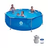 Avenli piscina con struttura rotonda 305x76 cm set con pompa filtrante