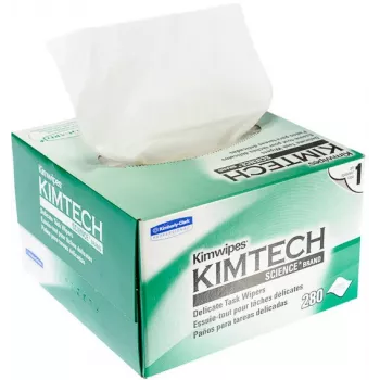 KIMBERLY-CLARK KIMTECH SCIENCE Delicate Task Wipers, 280 panni per confezione, bianco, 1 velo, a bassa emissione di pelucchi, scatola dispenser