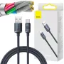 Baseus Crystal Shine Cavo USB-A a USB-C 1,2m 100W 6A QC 3.0 Nylon intrecciato nero