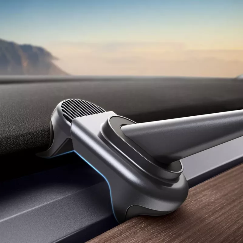 Baseus T-Space Supporto auto elettrico con pannello solare per Tesla Model 3/Y - Nero