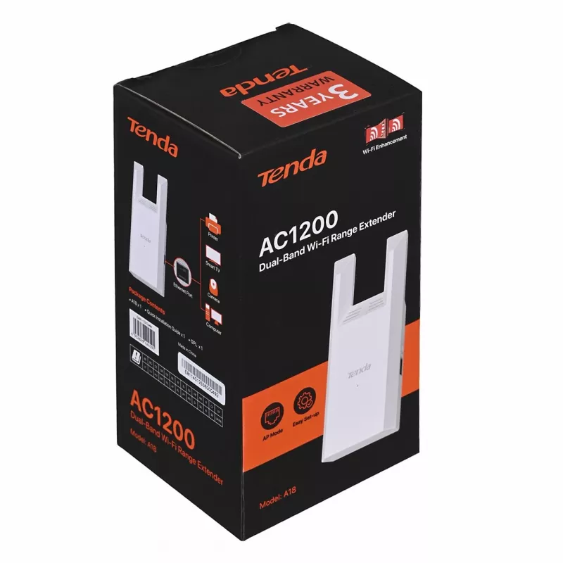 Tenda A18 Ripetitore Wi-Fi dual band AC1200