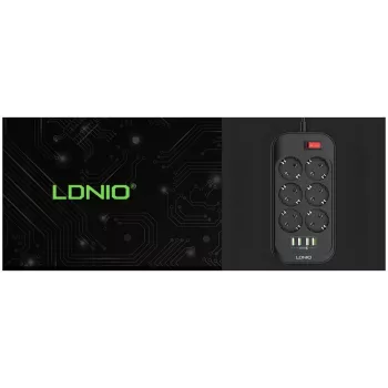 LDNIO SE6403 Ciabatta, 6 prese + 4 USB