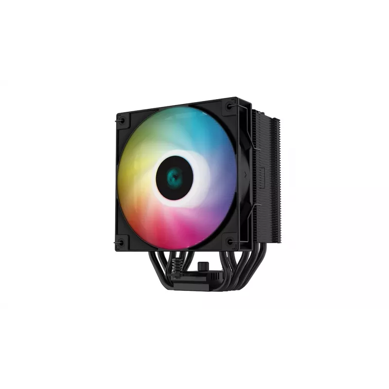 Deepcool AG500 BK ARGB Dissipatore CPU single tower, nero, ventola PWM 120mm, 5 heatpipe, Intel/AMD