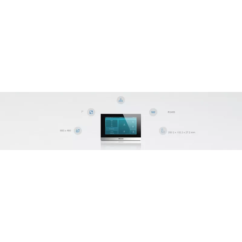 Akuvox C313W Argento Monitor citofono video con touchscreen 7 pollici