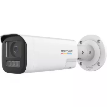 Hikvision DS-2CD1B47G3H-LIUF/SRB(2.8mm) Telecamera IP ColorVu 4MP con luce bianca, microfono integrato, MicroSD, PoE