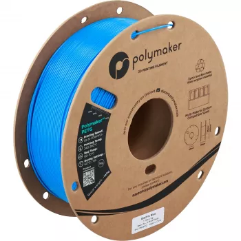 Polymaker PETG filamento per stampante 3D, 1,75 mm, 1 kg, Electric Blue (PB05012)