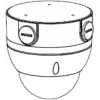 Dahua PFA136 supporto di montaggio con scatola di derivazione per telecamere Dome, bianco, IP66