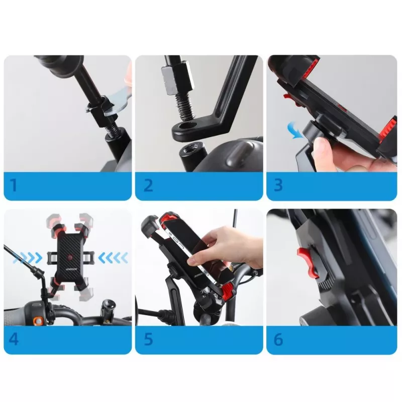 JOYROOM supporto per telefono da moto nero (JR-ZS288-m)