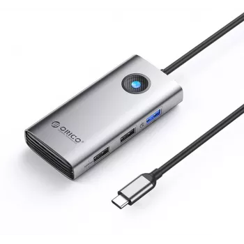 ORICO PW11-5P-GY-EP hub USB-C 5-in-1, 1x USB-A 3.0 5Gbps, 2x USB-A 2.0, HDMI 4K@30Hz, PD 60W, grigio