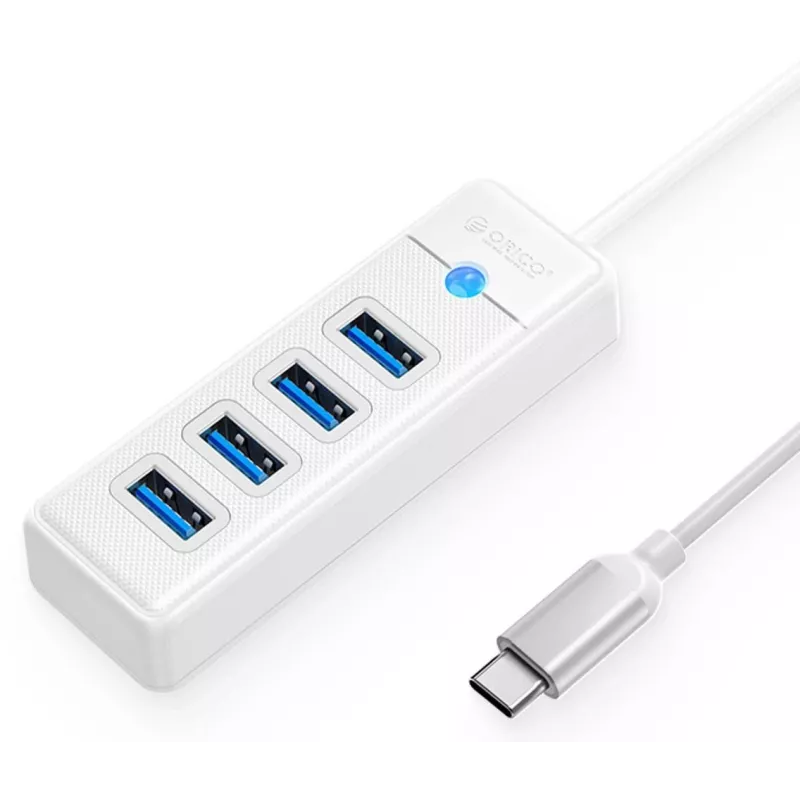 ORICO PW4U-C3-015-WH-EP hub USB-C 4x USB-A 3.2 Gen 1 bianco