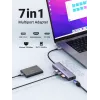 UGREEN 60515 hub USB-C 7 in 1, HDMI 4K 60Hz, Ethernet, 100 W PD, grigio