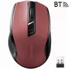 UGREEN MU006 mouse ottico wireless 2.4GHz / Bluetooth 5.0 4000 DPI - rosso