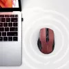 UGREEN MU006 mouse ottico wireless 2.4GHz / Bluetooth 5.0 4000 DPI - rosso