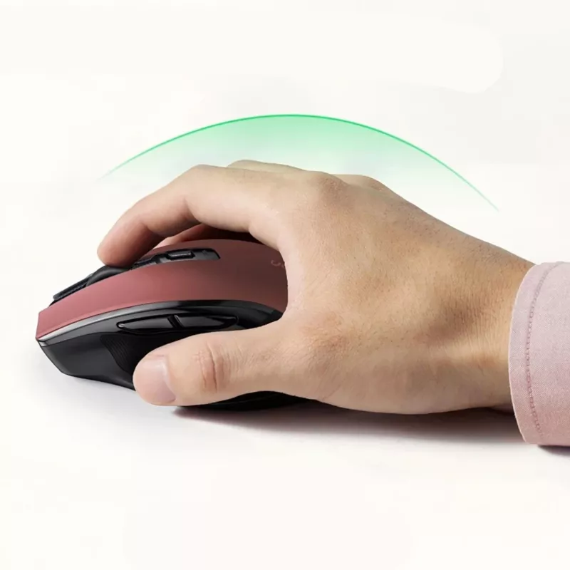 UGREEN MU006 mouse ottico wireless 2.4GHz / Bluetooth 5.0 4000 DPI - rosso