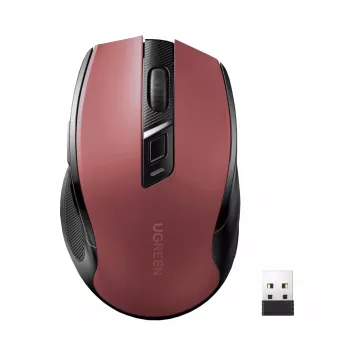UGREEN MU006 mouse ottico wireless 2.4GHz / Bluetooth 5.0 4000 DPI - rosso
