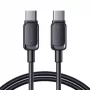 Joyroom cavo di ricarica rapida USB-C a USB-C S-CC100A141B 120cm 60W 5A nero