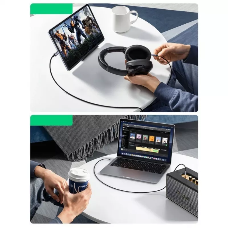 UGREEN cavo audio stereo AUX mini jack 3,5mm a USB Type-C 1m nero (CM450 20192)