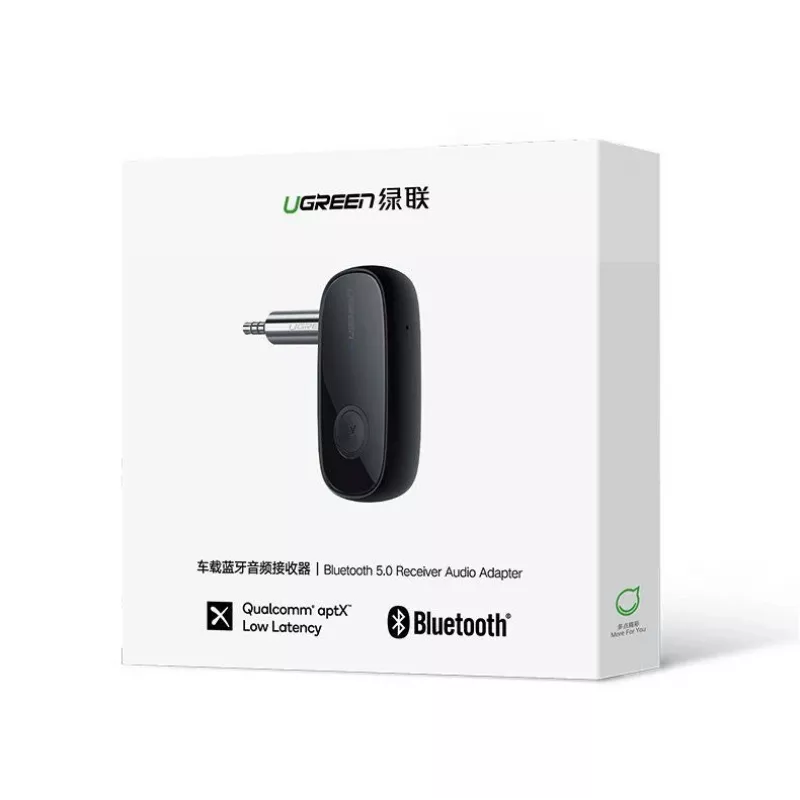 UGREEN ricevitore audio Bluetooth 5.0 AUX aptX, aptX LL mini jack cuffie nero (70304)