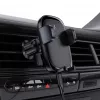 Acefast D48 supporto per bocchette auto con caricabatterie wireless nero