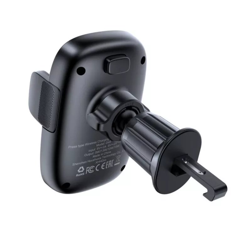 Acefast D48 supporto per bocchette auto con caricabatterie wireless nero