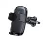 Acefast D48 supporto per bocchette auto con caricabatterie wireless nero