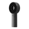 JISULIFE Ventilatore portatile 4 Nero - Mini ventilatore USB ricaricabile con 3 velocità, design pieghevole