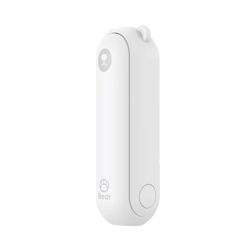 JISULIFE Ventilatore portatile 8 Bianco USB con power bank 2000mAh e torcia