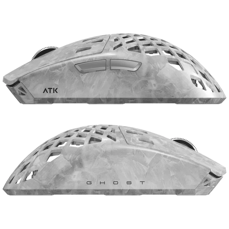 Mouse gaming wireless ATK Blazing Sky Ghost ULTIMATE, PAW3950 Ultra, 8000Hz - argento