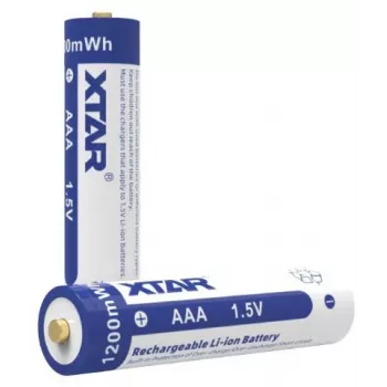 XTAR AAA 1,5 V 750 mAh batteria ricaricabile agli ioni di litio (confezione da 4) con protezione
