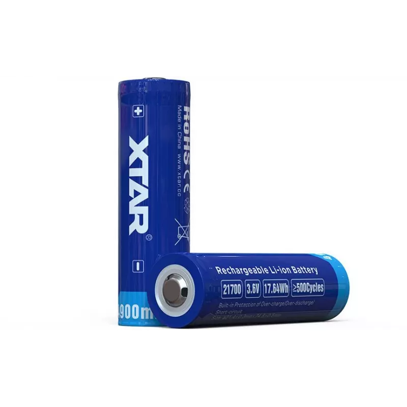 XTAR 21700 Li-Ion 3,7 V 4900 mAh batteria ricaricabile protetta (1 pz.)