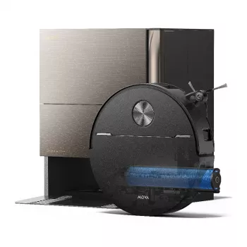 Mova Z70 Ultra Roller Complete robot aspirapolvere e lavapavimenti con stazione di pulizia, nero
