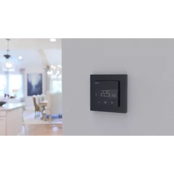 HEATIT WiFi6 Black Matt Termostato Wi-Fi 3600W 16A