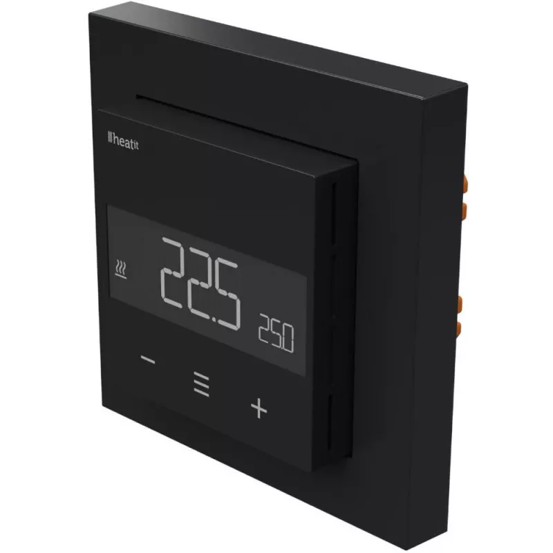 HEATIT WiFi6 Black Matt Termostato Wi-Fi 3600W 16A