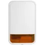 DSC PowerG sirena esterna wireless con luce flash, 868 MHz, 110 dB, a batteria, bianco/rosso