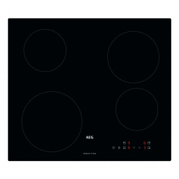 AEG IB6420ACB piano cottura a induzione, 4 zone, touch slider, 7000 W, nero