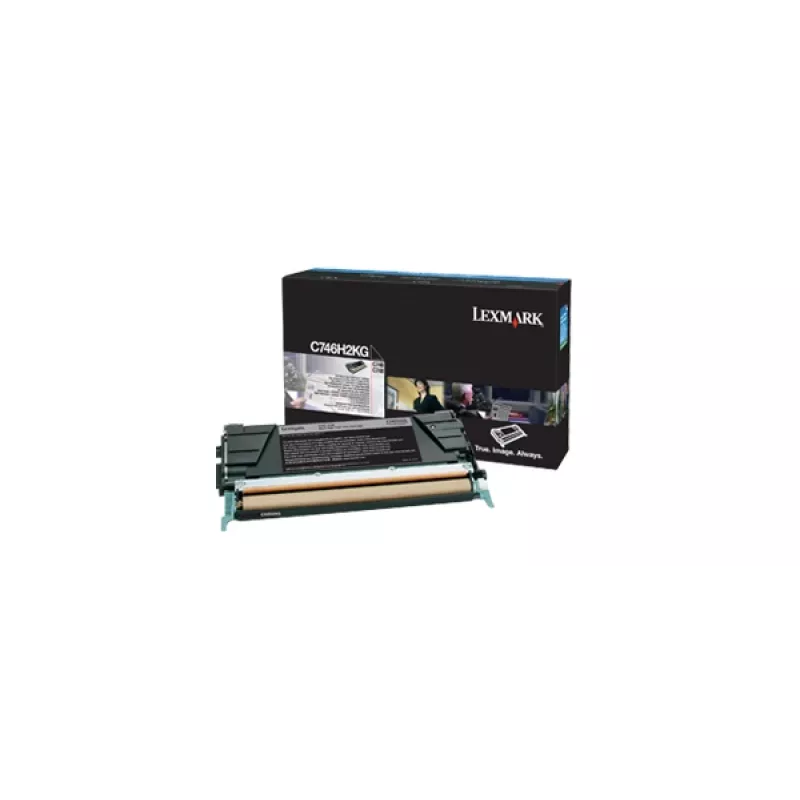 Lexmark cartuccia toner originale nero ad alto rendimento (C746H2KG)