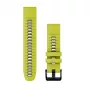 Garmin QuickFit 22 mm cinturino in silicone per orologio, Lime/Graphite (010-13280-03)