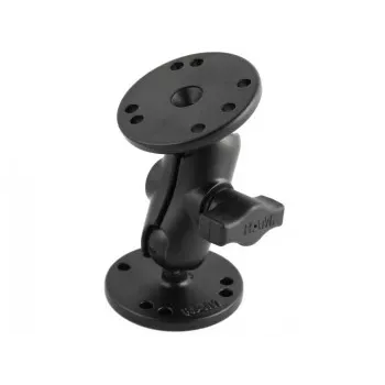 RAM MOUNTS braccio di montaggio corto B-Size + 2 basi rotonde B-Size 1.0 Ball da 2.5