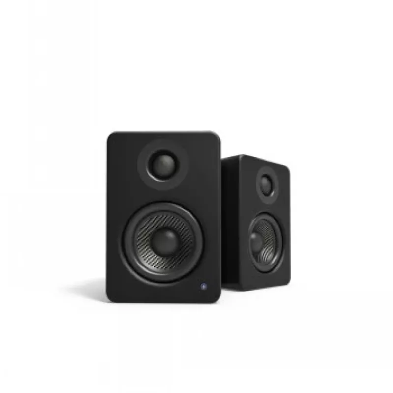 Kanto Audio YU2MB-CG diffusori attivi a 3 driver con USB-DAC e AUX da 3,5 mm - nero opaco (incl. cavo di alimentazione Type-C e G)