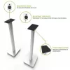 Kanto Audio 26 supporti universali per diffusori da scaffale - bianco (coppia)