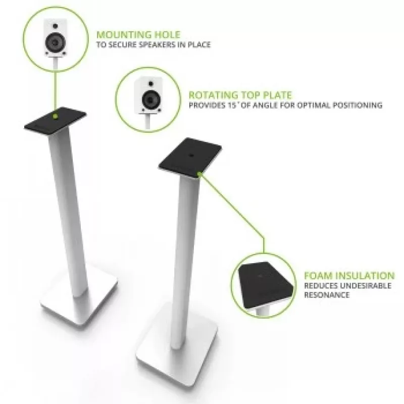 Kanto Audio 26 supporti universali per diffusori da scaffale - bianco (coppia)