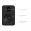 KANTO AUDIO YU-CG diffusori attivi da scaffale con Bluetooth e ingresso RCA - nero vinile (incl. cavo di alimentazione Type-C e G)