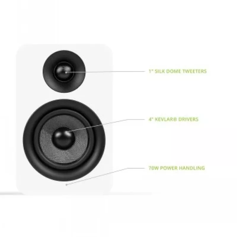 KANTO AUDIO YUP4W diffusori passivi da scaffale coppia - bianco