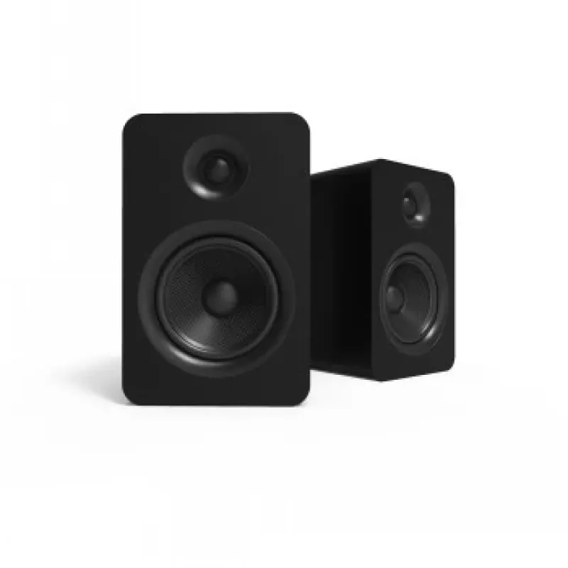 KANTO AUDIO YUP6 diffusori passivi da scaffale coppia - tweeter a cupola in seta da 1 pollice e woofer in Kevlar da 5,25 pollici - nero