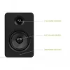 KANTO AUDIO YUP6 diffusori passivi da scaffale coppia - tweeter a cupola in seta da 1 pollice e woofer in Kevlar da 5,25 pollici - nero